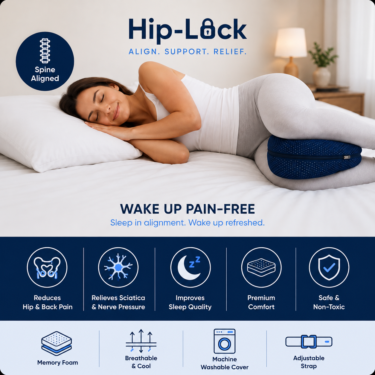 HipLock™ Orthopedic Pillow